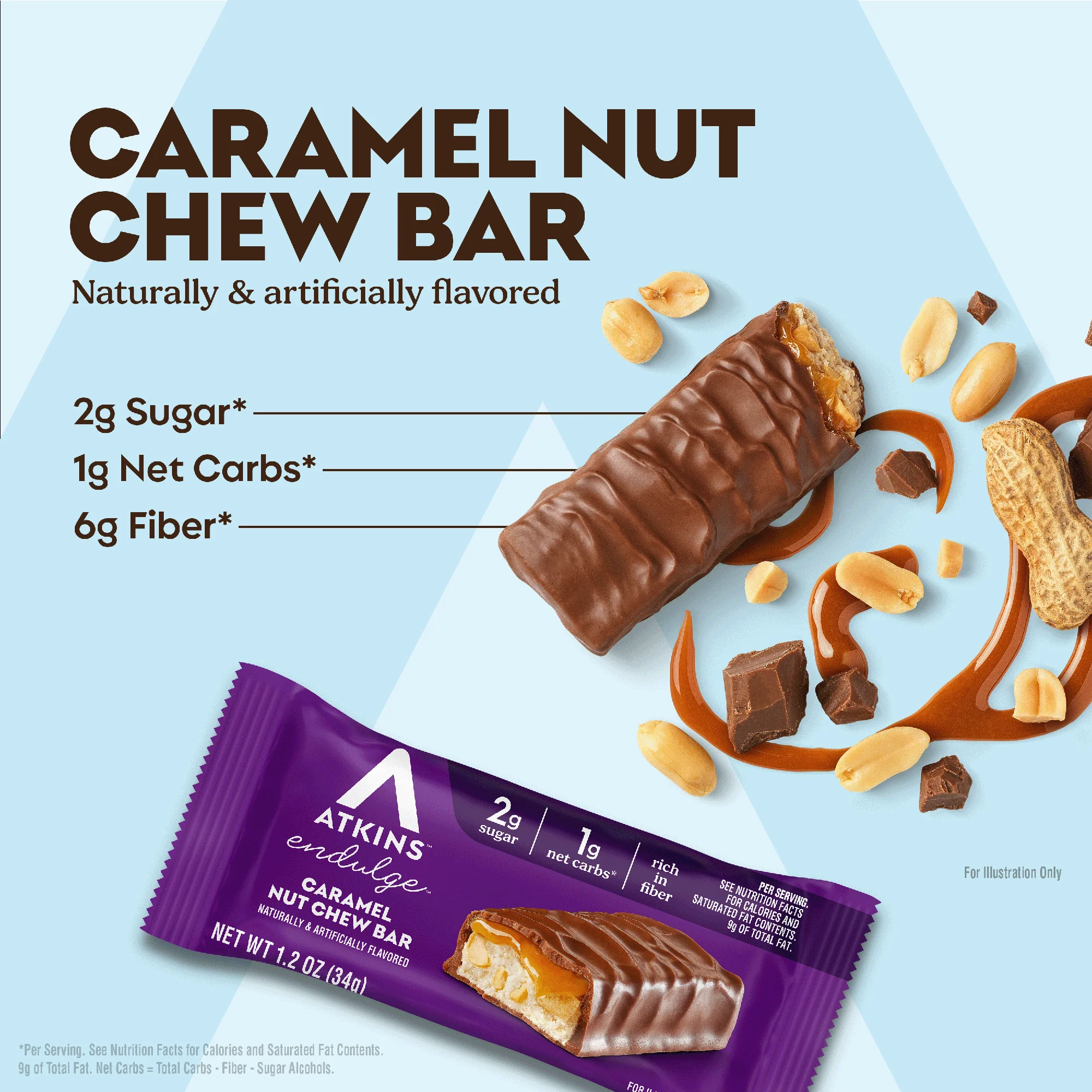 Endulge Caramel Nut Chew Bar Value Pack - Image 4